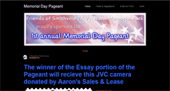 Desktop Screenshot of memorialdaypageant.weebly.com