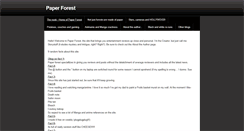 Desktop Screenshot of paperforest.weebly.com