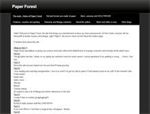 Tablet Screenshot of paperforest.weebly.com