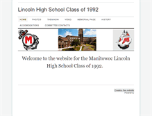 Tablet Screenshot of lincoln1992.weebly.com