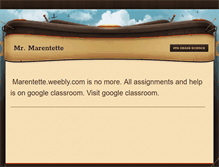 Tablet Screenshot of marentette.weebly.com