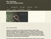 Tablet Screenshot of lynnswanson.weebly.com