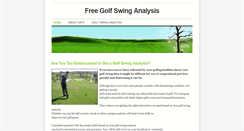 Desktop Screenshot of golfswinganalysis.weebly.com