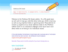 Tablet Screenshot of mathews5thgrade.weebly.com