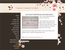 Tablet Screenshot of creativecreationsforkids.weebly.com