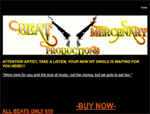 Tablet Screenshot of beatmercenaryproductions.weebly.com