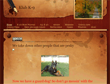 Tablet Screenshot of clubk9.weebly.com