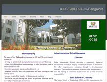 Tablet Screenshot of igcse-ibdp-iis-bangalore.weebly.com