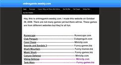 Desktop Screenshot of onlinegamin.weebly.com