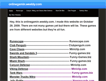 Tablet Screenshot of onlinegamin.weebly.com