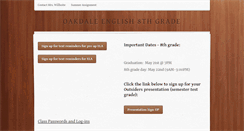Desktop Screenshot of oakdaleenglish.weebly.com