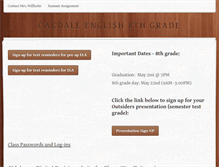 Tablet Screenshot of oakdaleenglish.weebly.com