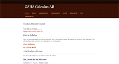 Desktop Screenshot of gshscalcab.weebly.com