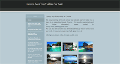 Desktop Screenshot of greece-sea-front-villas-for-sale.weebly.com