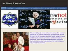 Tablet Screenshot of mrfinkescienceclass.weebly.com