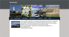 Desktop Screenshot of novascotiaproject.weebly.com