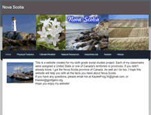 Tablet Screenshot of novascotiaproject.weebly.com
