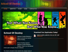 Tablet Screenshot of destinyschool.weebly.com