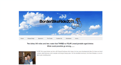 Desktop Screenshot of borderbikeride.weebly.com