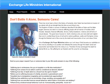 Tablet Screenshot of exchangelifeministries.weebly.com