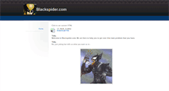 Desktop Screenshot of blackspider.weebly.com