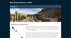 Desktop Screenshot of choosingstringtrimmer.weebly.com