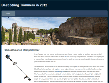 Tablet Screenshot of choosingstringtrimmer.weebly.com
