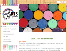 Tablet Screenshot of akronareaarts.weebly.com