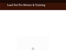 Tablet Screenshot of lead-net-pro-mentor.weebly.com