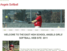 Tablet Screenshot of angelssoftball.weebly.com
