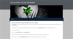 Desktop Screenshot of fatlossfactorsrebate.weebly.com
