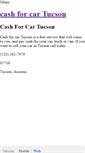 Mobile Screenshot of cashforcartucson.weebly.com