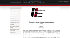 Desktop Screenshot of cornerstonechristianacademy.weebly.com