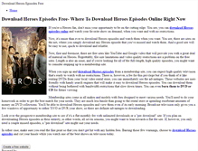 Tablet Screenshot of downloadheroesepisodesfree.weebly.com