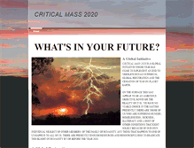 Tablet Screenshot of criticalmass2020.weebly.com