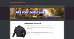 Desktop Screenshot of fullbodyarmorsuit.weebly.com