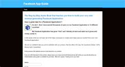 Desktop Screenshot of facebookappguide.weebly.com