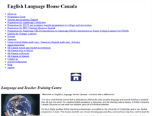 Tablet Screenshot of englishlanguagehousecanada.weebly.com