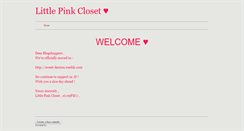 Desktop Screenshot of littlepinkc-loset.weebly.com