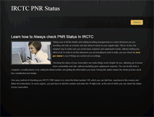 Tablet Screenshot of irctcpnrstatus.weebly.com