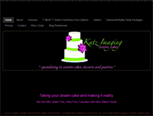 Tablet Screenshot of katzimagingcustomcakes.weebly.com