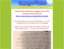 Tablet Screenshot of keepingitpositive.weebly.com