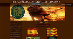 Desktop Screenshot of defensoresdezaragozaairsoft.weebly.com
