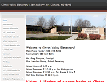 Tablet Screenshot of clintonvalleyelementary.weebly.com