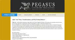 Desktop Screenshot of pegasusliterarymagazine.weebly.com