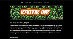 Desktop Screenshot of kaotikink.weebly.com