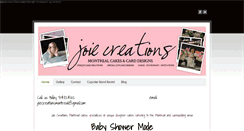 Desktop Screenshot of joiecreations.weebly.com