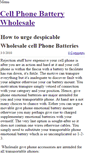 Mobile Screenshot of cellphonebatterywholesale.weebly.com