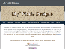 Tablet Screenshot of lilypickle.weebly.com