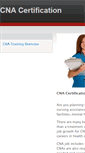 Mobile Screenshot of cnacertificationtraining.weebly.com